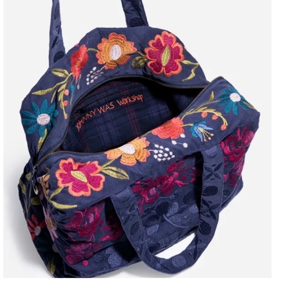 Johnny Was Duffle Bag Embroidery & Removable strap - Picture 7 of 7